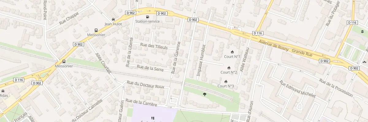 Plan du 11 Rue de la Garenne à Villemomble