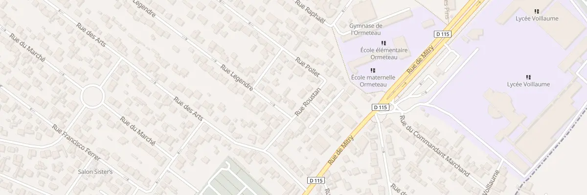 Plan du 13 Rue Roustan à Aulnay-sous-Bois