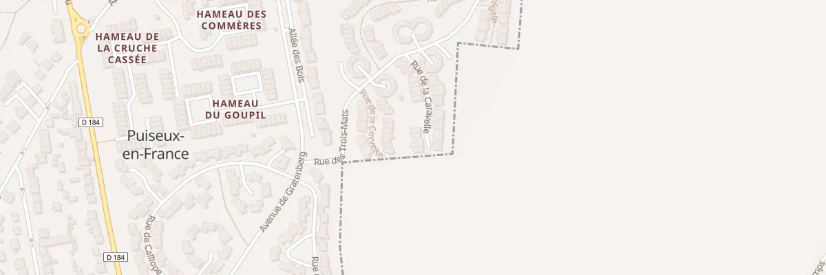 Plan du 22 Rue de la Caravelle à Puiseux-en-France