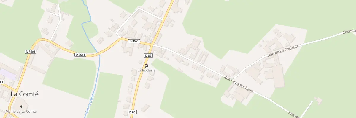 Plan du 86 Rue de la Rochelle à La Comté