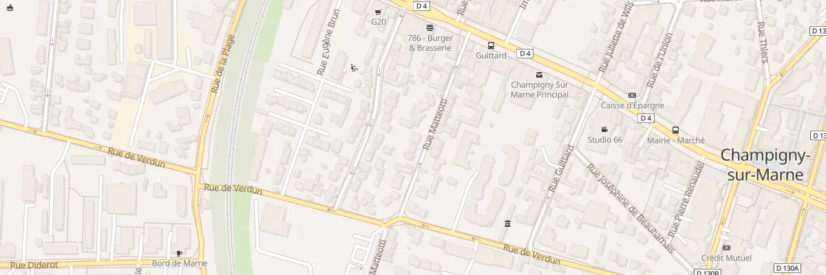 Plan du 14 Rue Matteotti à Champigny-sur-Marne