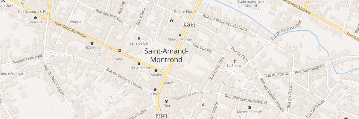 Plan du 18 Rue Nationale à Saint-Amand-Montrond