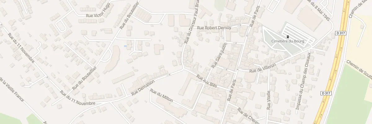 Plan du 4 Rue du Docteur Paul Bruel à Louvres