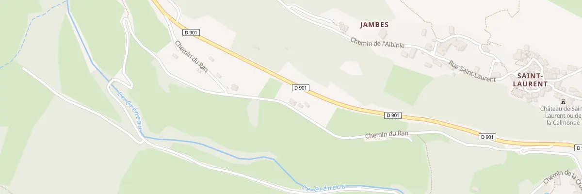 Plan du 436 Che du Ran à Salles-la-Source