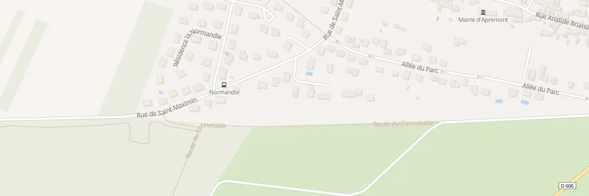 Plan du 1 All de la Chenaie à Apremont