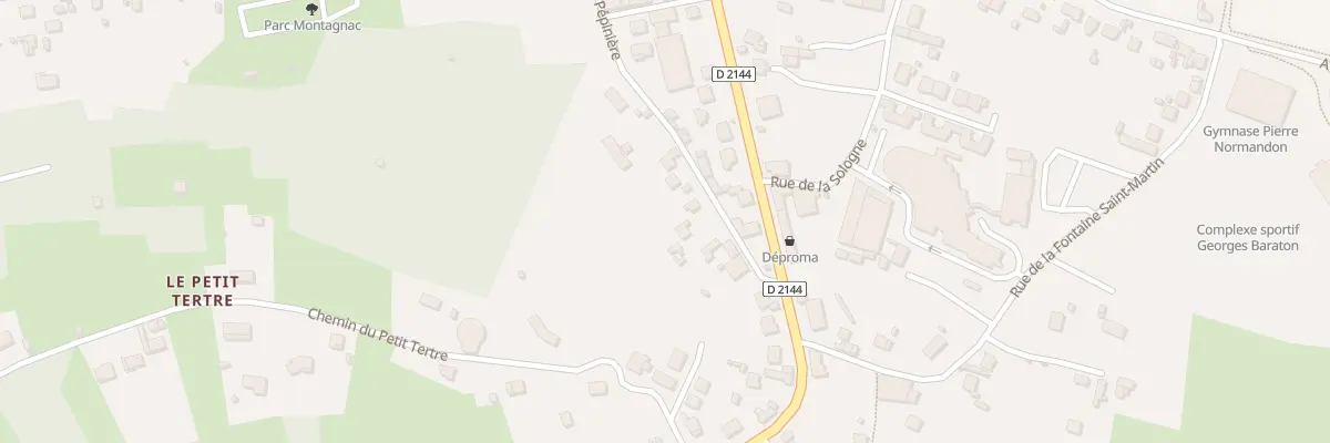 Plan de la Rue de la Pépinière à Saint-Amand-Montrond