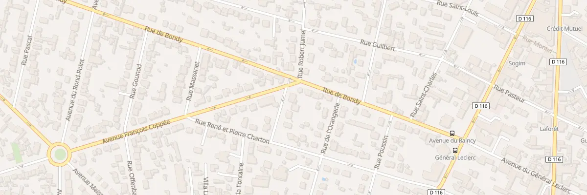 Plan du 10 Rue de Sèvigné à Villemomble