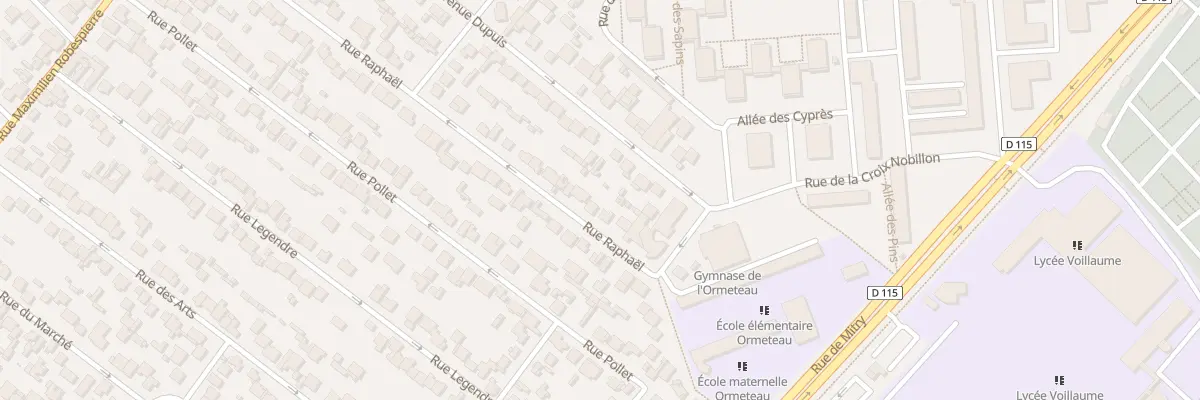 Plan du 59 Rue Raphaël à Aulnay-sous-Bois
