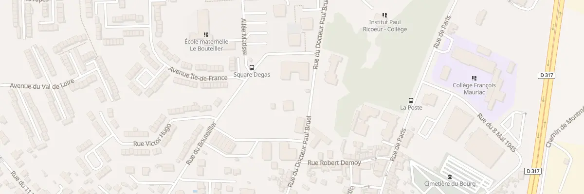 Plan du 23B Rue du Docteur Paul Bruel à Louvres