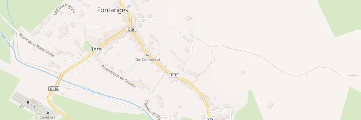 Plan du 5086A Le Bourg à Fontanges