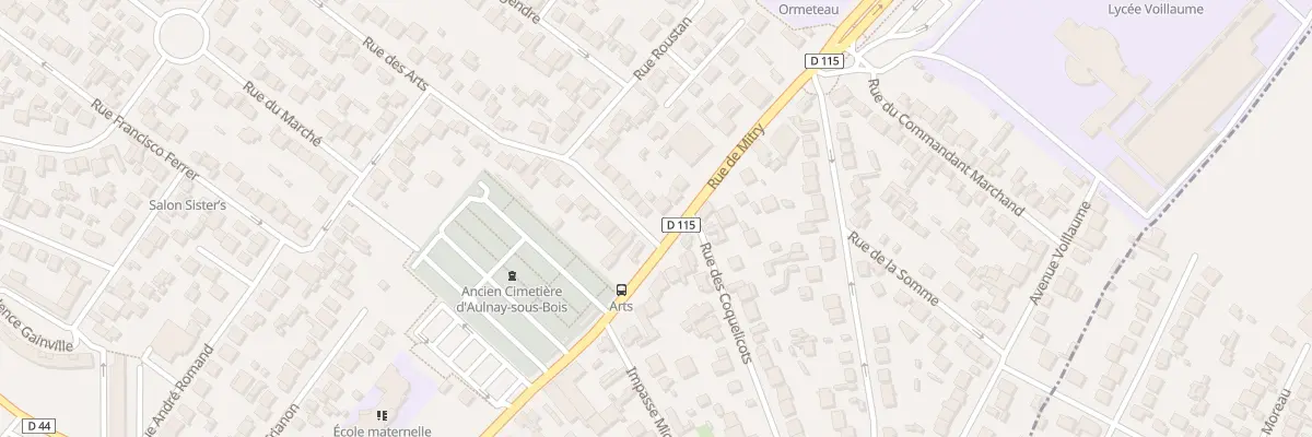 Plan du 95B Rue des Arts à Aulnay-sous-Bois