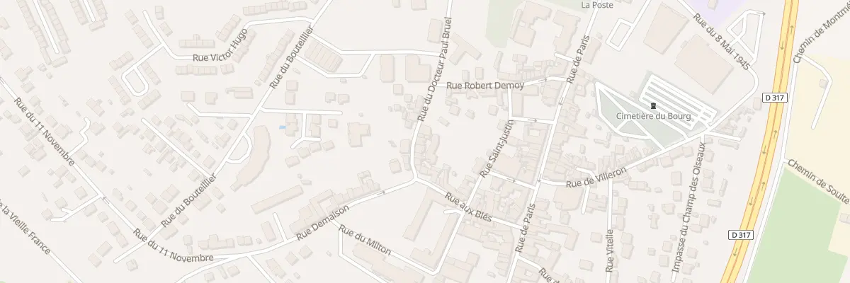Plan du 10 Rue du Docteur Paul Bruel à Louvres