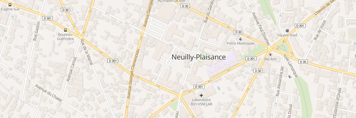 Plan du 28 Rue P Vaillant Couturier à Neuilly-Plaisance