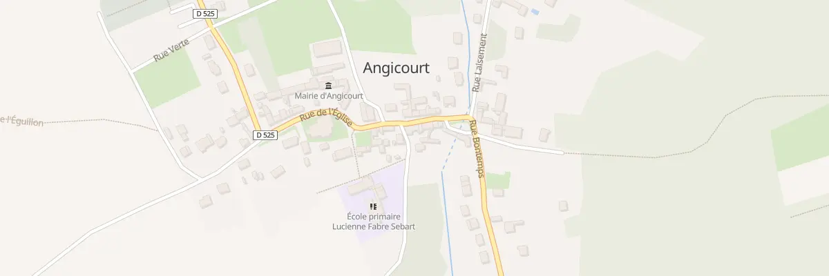 Plan du 15 Rue de l’Eglise à Angicourt