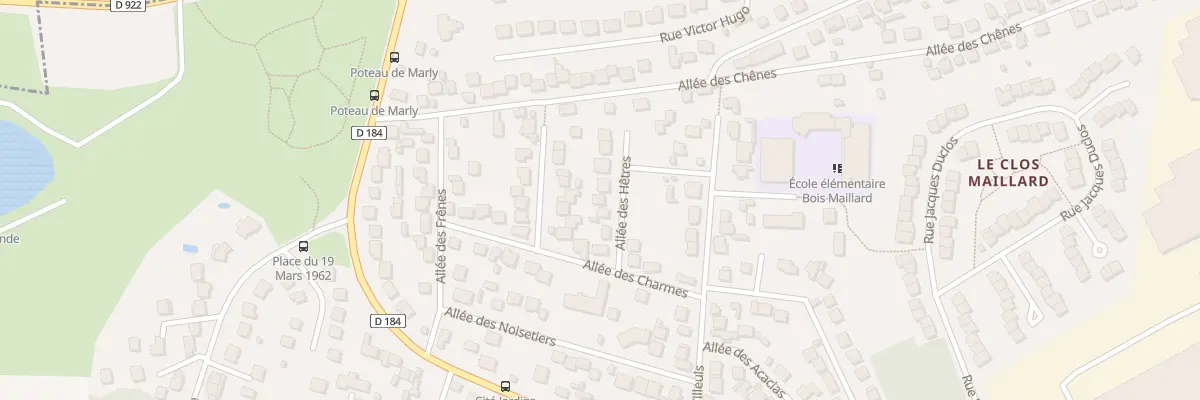 Plan du 1B All des Hêtres à Marly-la-Ville