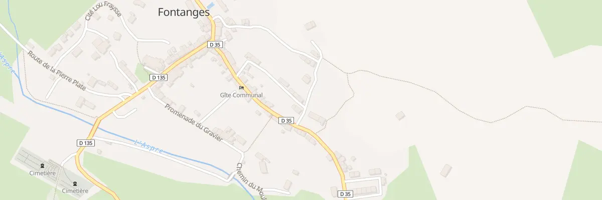 Plan du 5087 Le Bourg à Fontanges