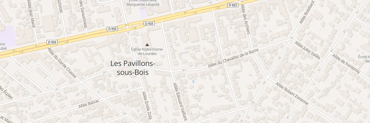 Plan du 63 All du Chevalier de la Barre aux Pavillons-sous-Bois