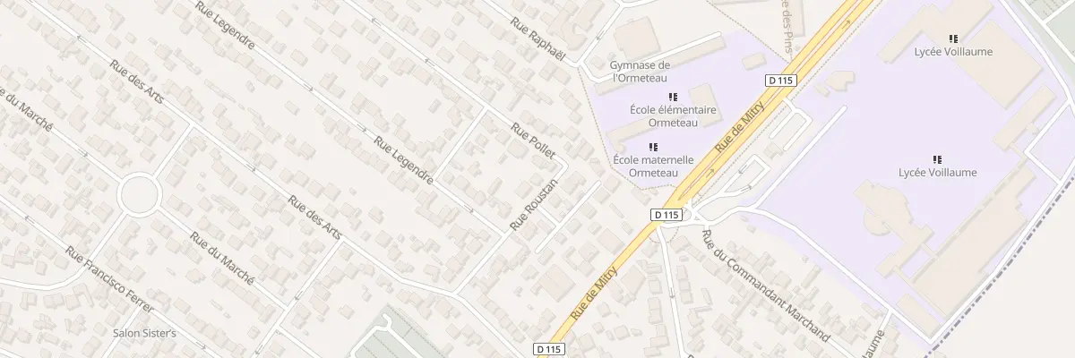 Plan du 17 Rue Roustan à Aulnay-sous-Bois