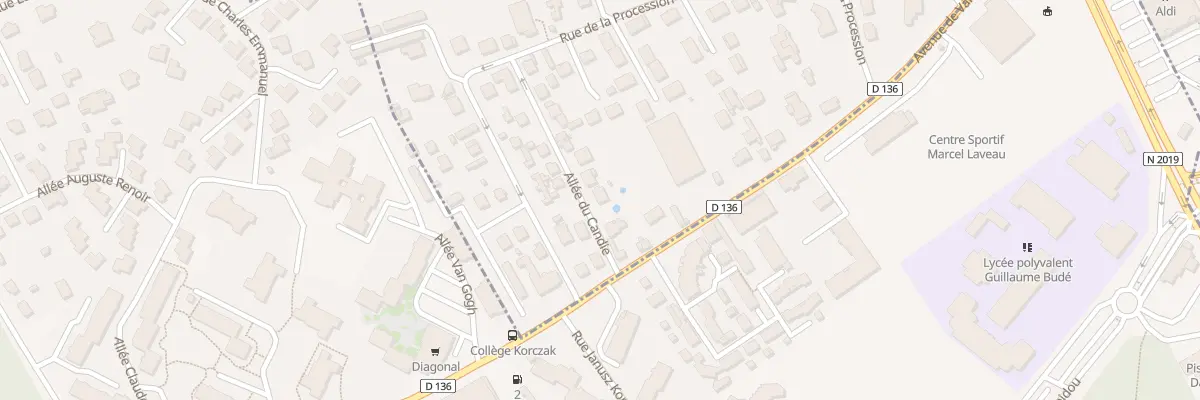 Plan du 2B All du Candie à Boissy-Saint-Léger