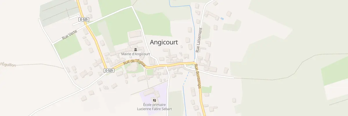 Plan du 12 Rue de l’Eglise à Angicourt