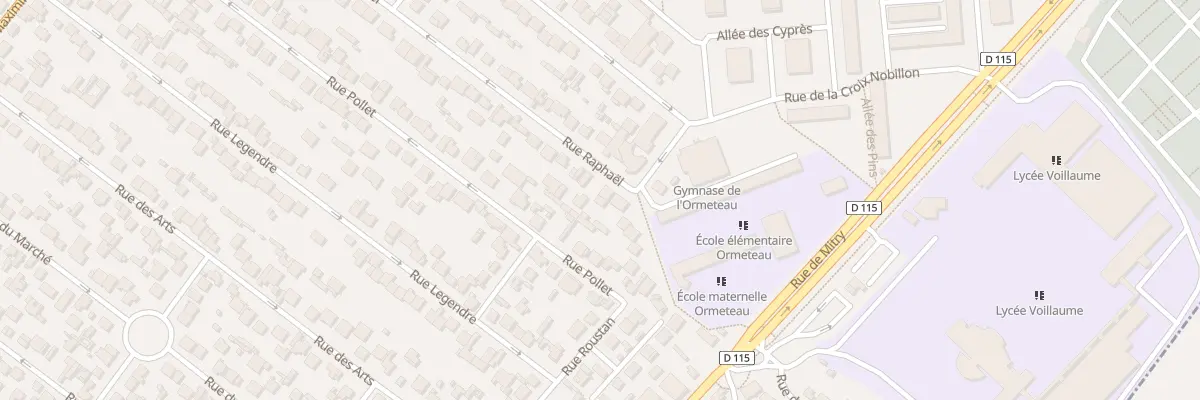 Plan du 68 Rue Raphaël à Aulnay-sous-Bois