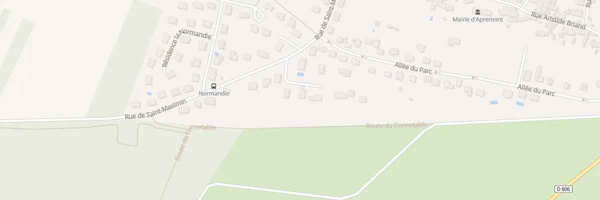 Plan du 2 All de la Chenaie à Apremont