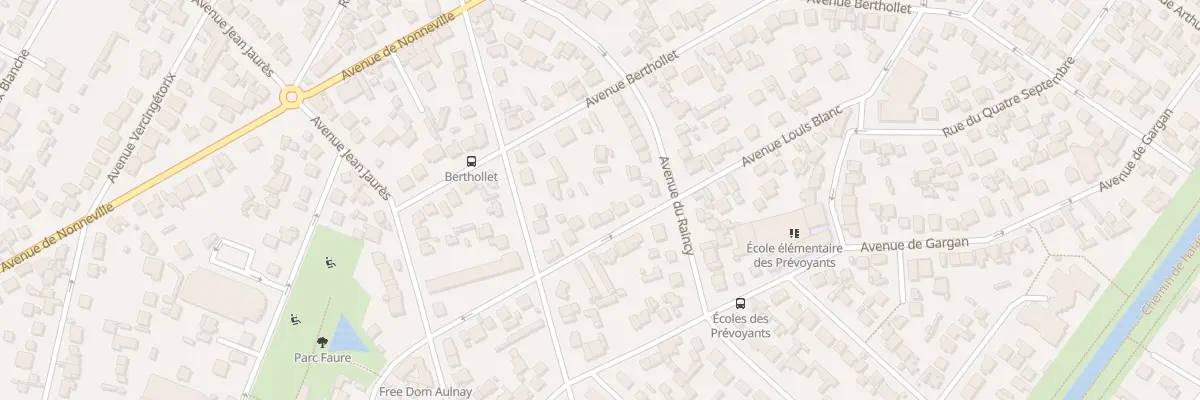 Plan du 24 Av Louis Blanc à Aulnay-sous-Bois