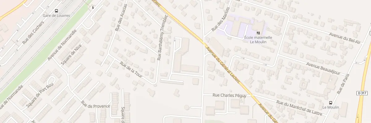 Plan du 27 Rue du Docteur Paul Bruel à Louvres