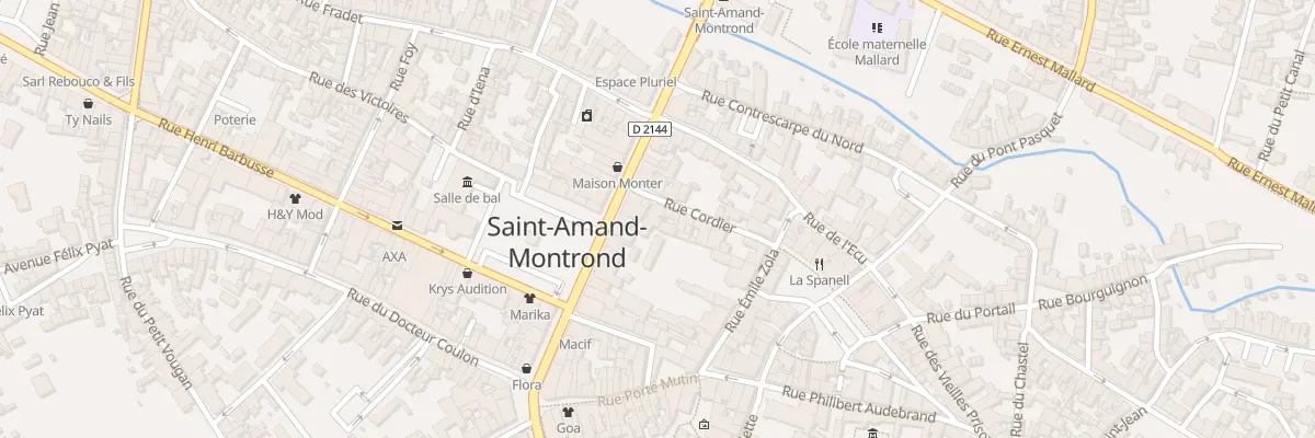 Plan du 8 Rue Cordier à Saint-Amand-Montrond