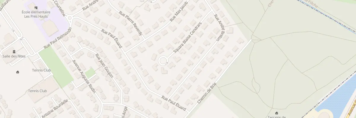 Plan du 13 Sq Blaise Cendrars à Saint-Germain-lès-Corbeil