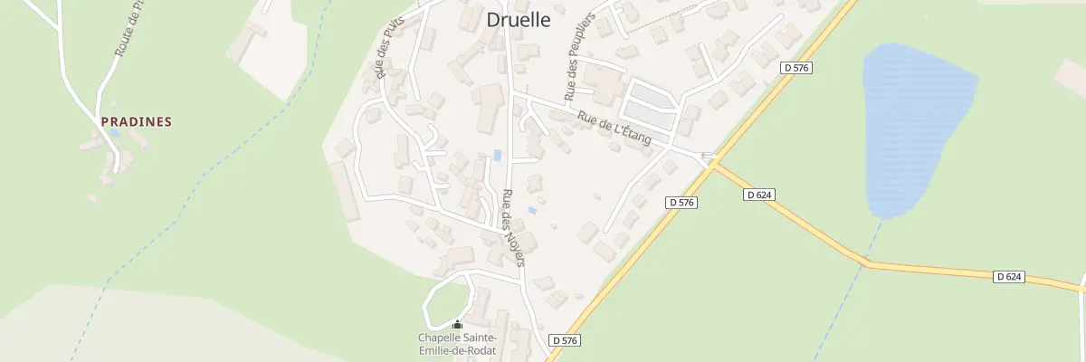 Plan du 3 Rue des Noyers à Druelle Balsac