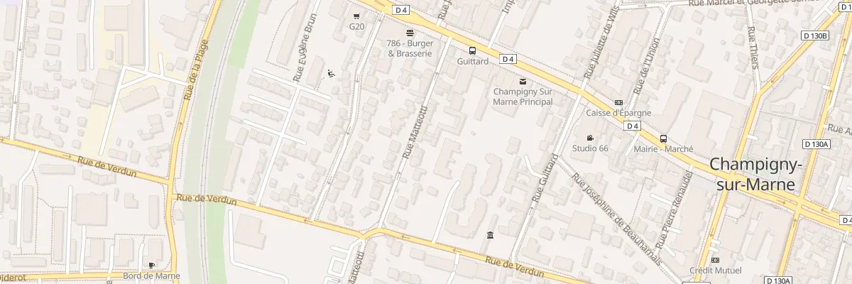 Plan du 15 Rue Matteotti à Champigny-sur-Marne