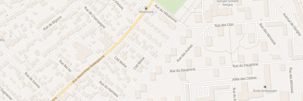 Plan du 13B Rue Maximilien Robespierre à Aulnay-sous-Bois