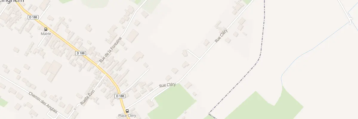 Plan du 161 Rue Clery à Lozinghem