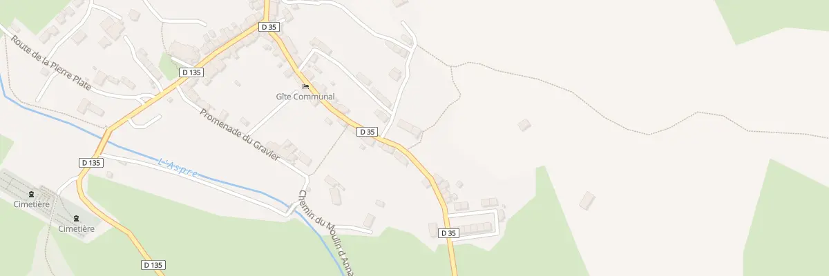 Plan du 5090 Le Bourg à Fontanges