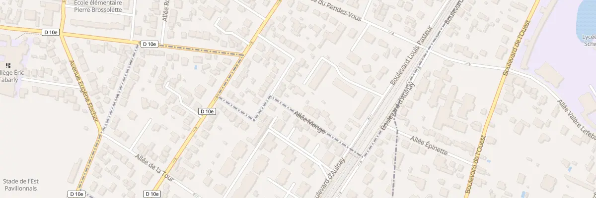 Plan du 16 All Monge aux Pavillons-sous-Bois