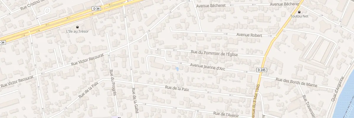 Plan du 18 Av Jeanne d’Arc au Perreux-sur-Marne