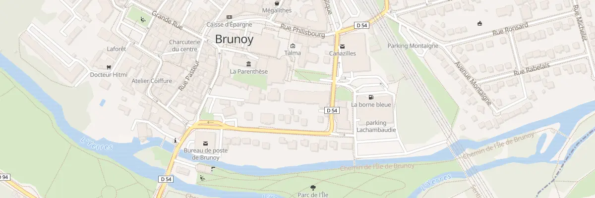 Plan du 23 Rue de la Poste à Brunoy
