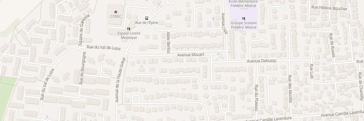 Plan du 9 Av Mozart à Fosses