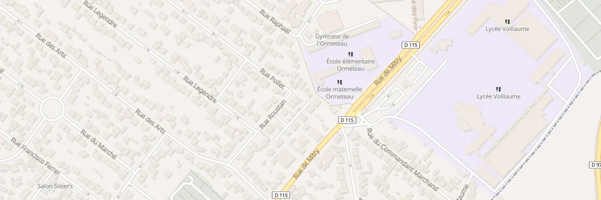 Plan du 22 Rue Roustan à Aulnay-sous-Bois