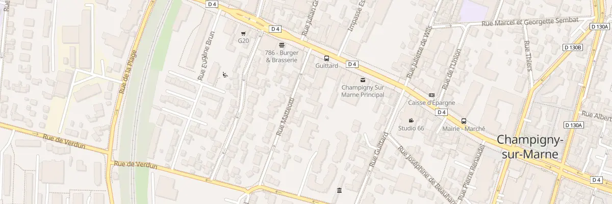 Plan du 9 Rue Matteotti à Champigny-sur-Marne