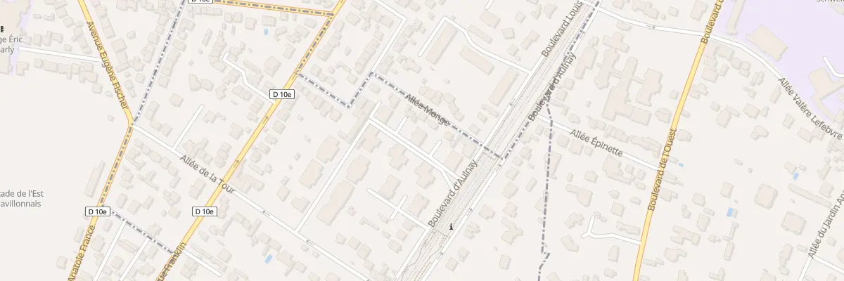 Plan du 129B Bd d’Aulnay à Villemomble