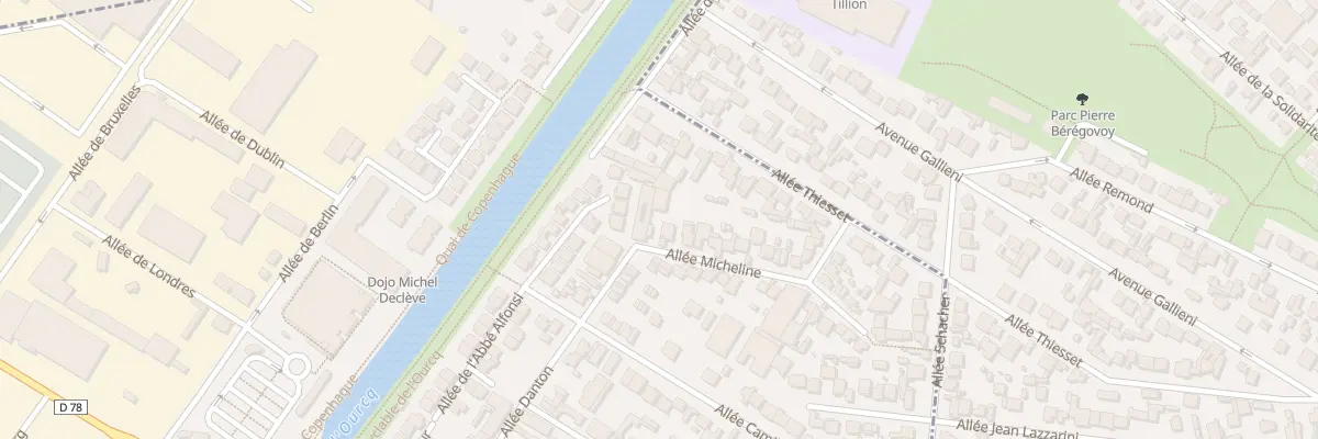Plan du 11 All Micheline aux Pavillons-sous-Bois