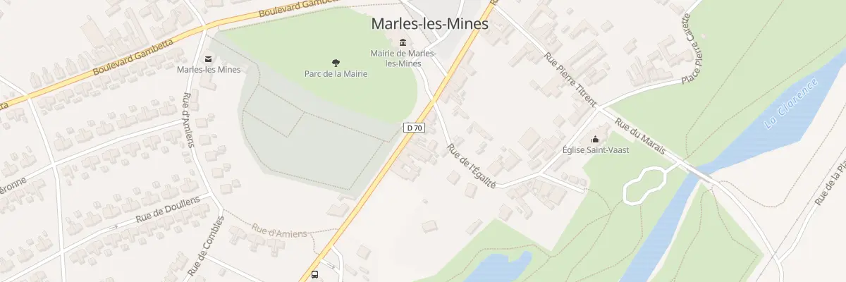 Plan du 12 Rue Pasteur à Marles-les-Mines