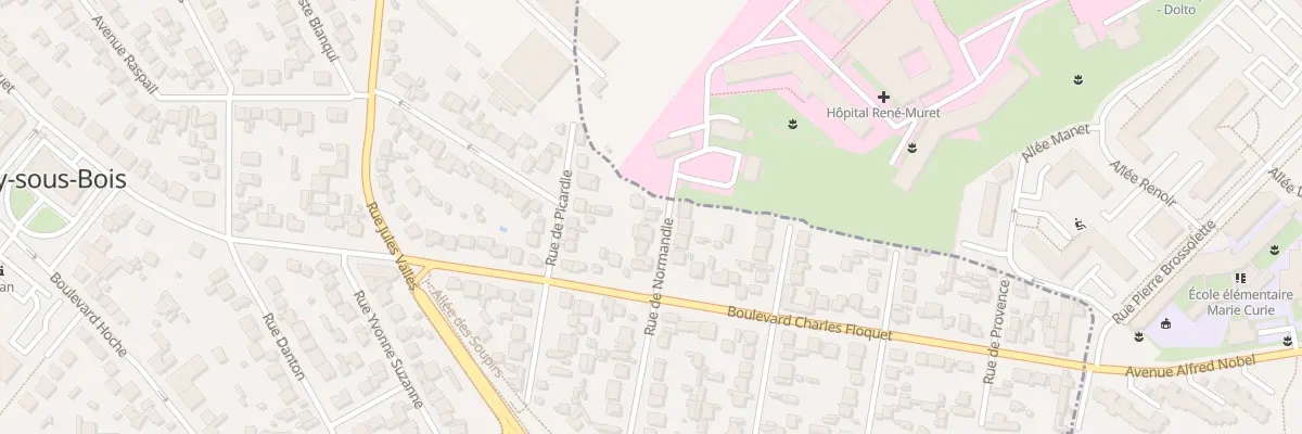 Plan du 25 Rue de Normandie à Aulnay-sous-Bois