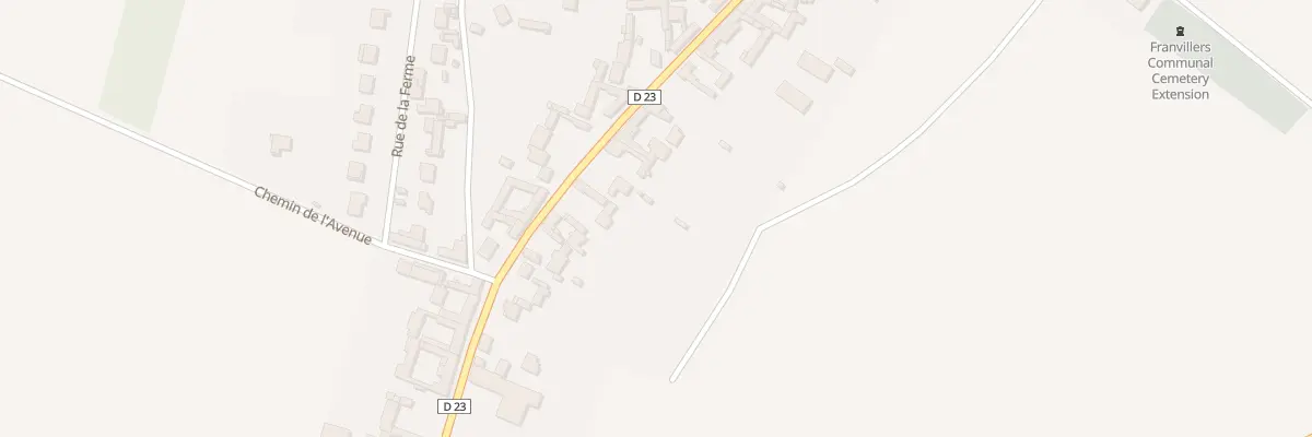 Plan du 28 Rue du Bourgville à Franvillers