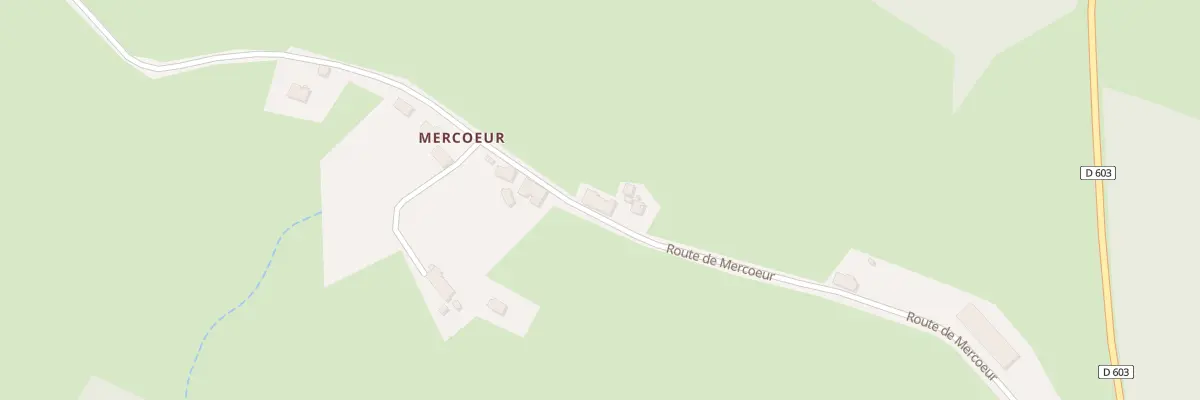 Plan du 78 Mercoeur à Savennes