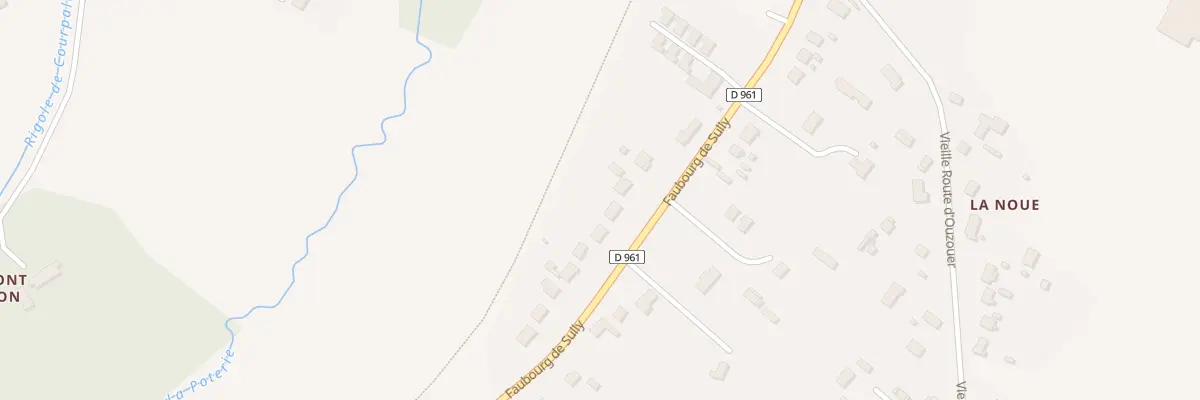 Plan du 46 Fg de Sully à Lorris