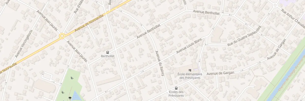 Plan du 30 Av du Raincy à Aulnay-sous-Bois