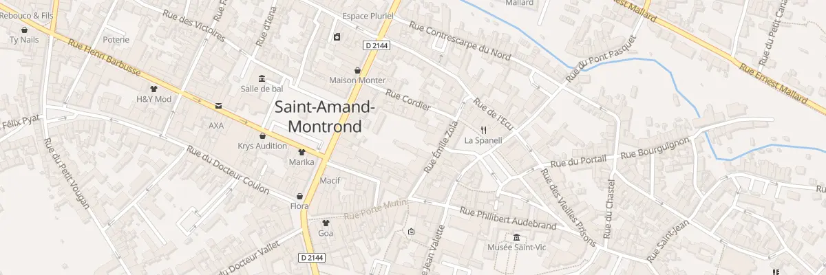 Plan du 13 Rue Emile Zola à Saint-Amand-Montrond